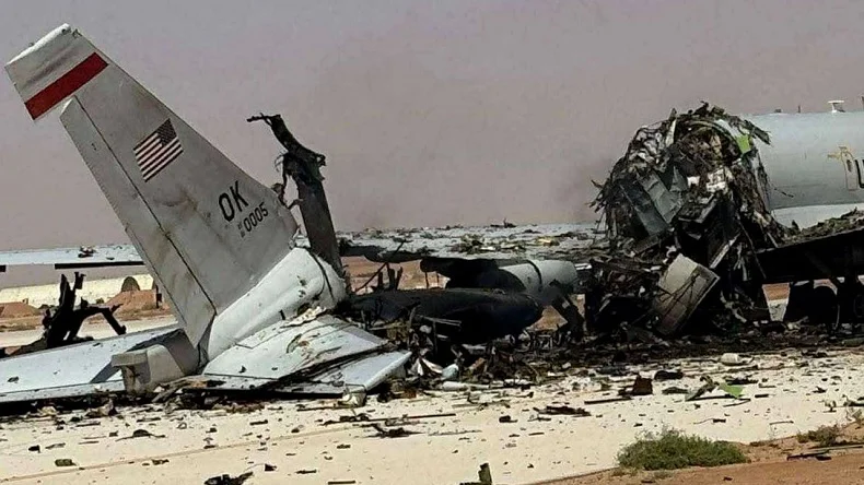 Guerra en Irán. Avión EEUU destruido
