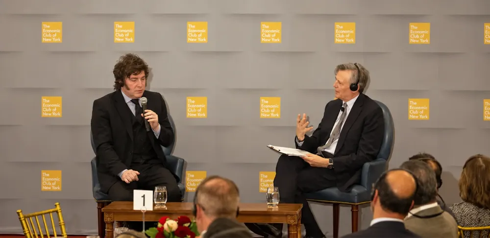 javier milei entrevista John Micklethwait
